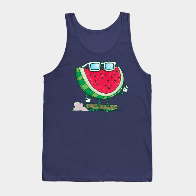 Sunglasses Skater Watermelon Tank Top by nickv47